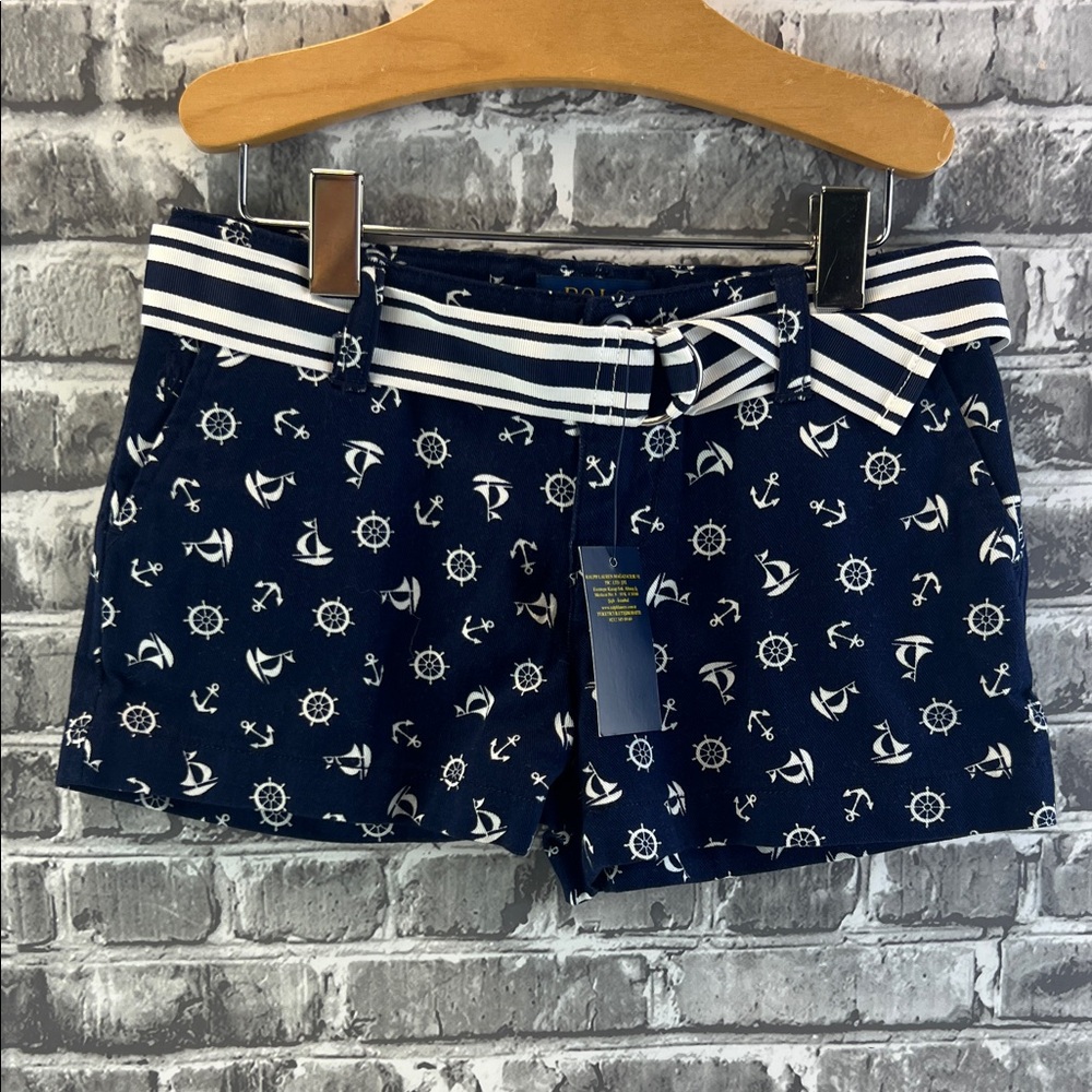 NWT Polo Ralph Lauren‎ girls Shorts with Belt